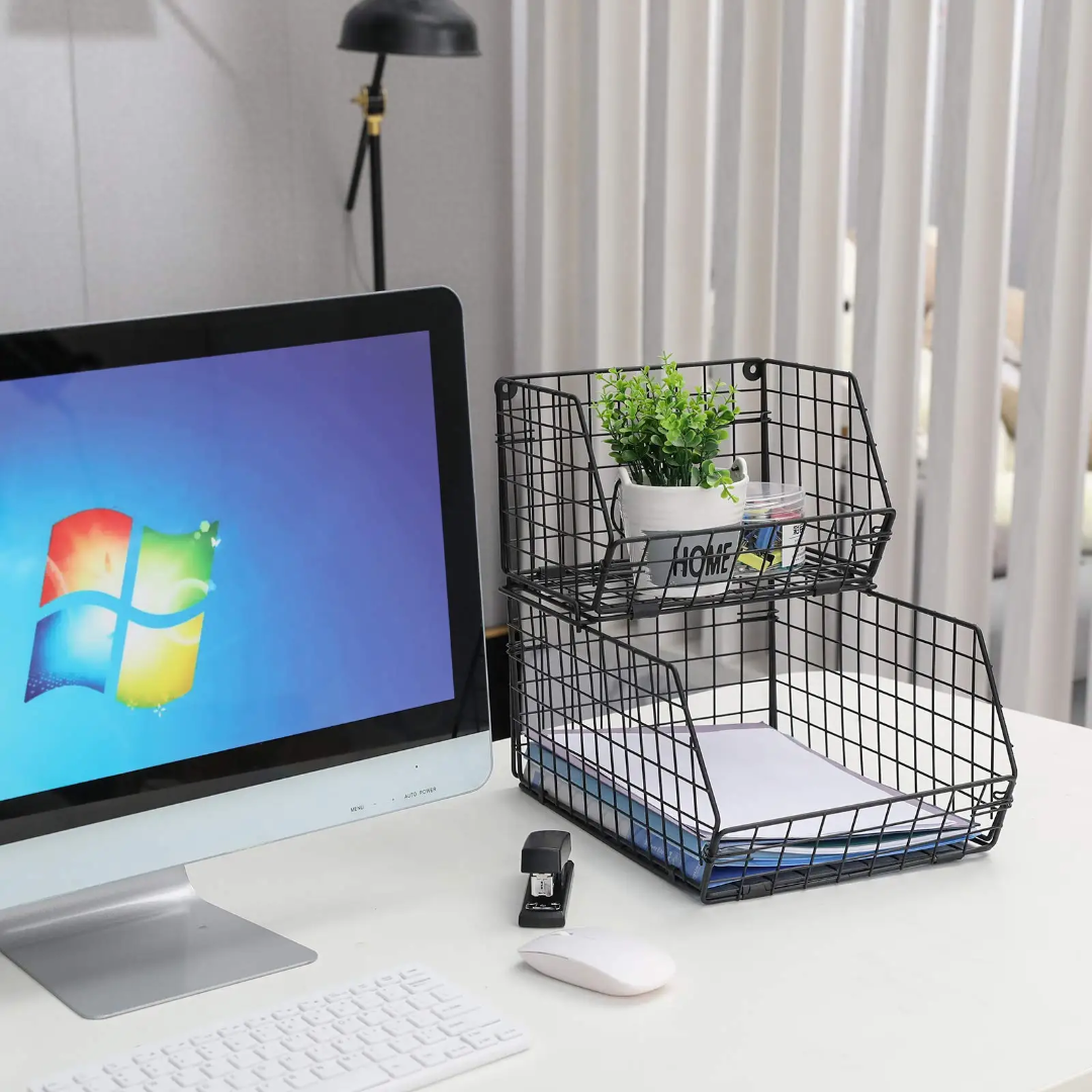 2 Tiers Stainless Steel Basket