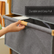 4-Tier Bamboo Storage Shelf with Grey Fabric Drawers - view 5