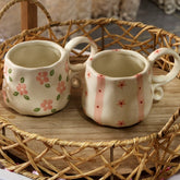 Red & Pink Butterfly Ceramic Mug - view 6