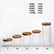 Glass Food Storage Containers with Burnt Wood Lids, Set of 5 - view 6