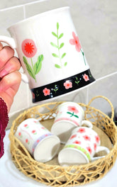Spring Floral Ceramic Mug, 400ml - view 9