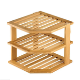3-Tier Bamboo Kitchen Organizer Stand
