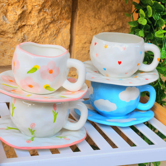 Spring Mugs Collection |Mug with saucer