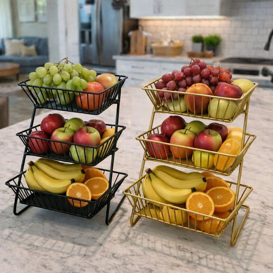 3 Tiers Stainless Steel Fruit Basket