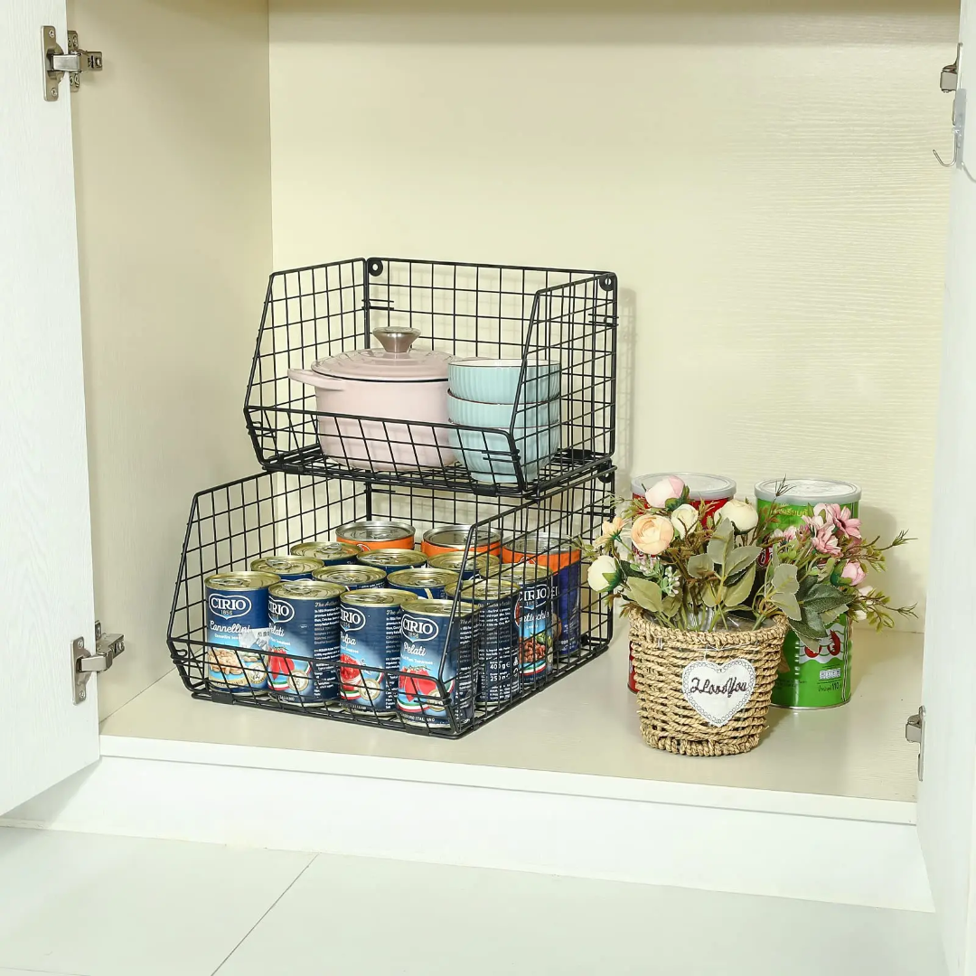 2 Tiers Stainless Steel Basket