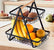 Black Triangle Metal Fruit Basket Stand - view 2