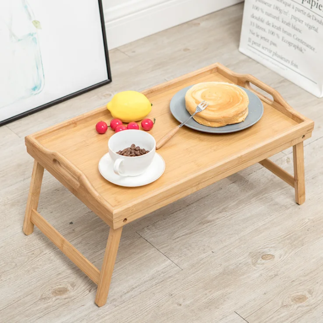 Serving Tray With Foldable Legs/ Bed Table Tray