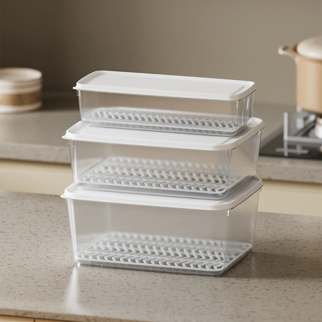 EasyDrain Storage Container| BPA Free Plastic