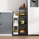 5-Tier Black Kitchen Storage Trolley Cart - view 5