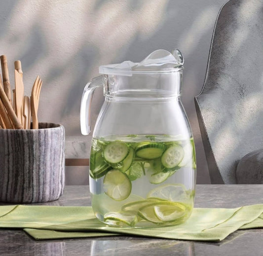 2.5L Glass Jug with Plastic Lid