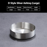 Stainless Steel Ashtray, 12cm - view 2
