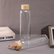Glass Water Bottle with Bamboo Lid, 1L - view 5