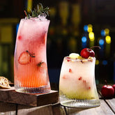 Ribbed Glass Tumblers, Set of 12 - view 2