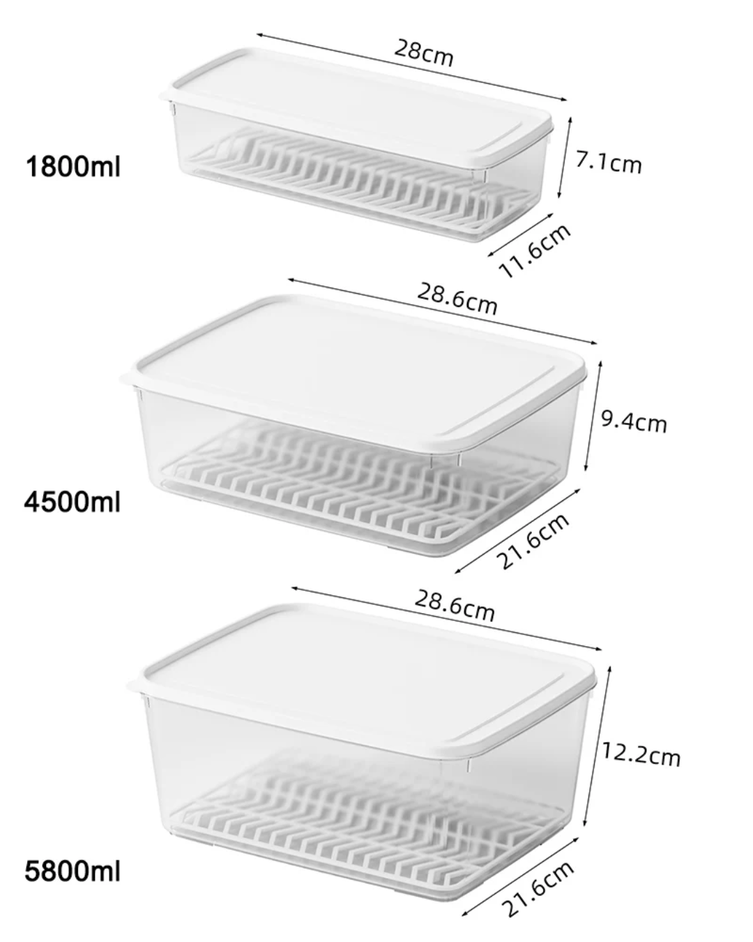 EasyDrain Storage Container| BPA Free Plastic