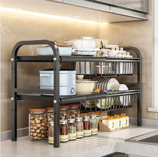 Under-Sink 3-Tier Multi-Purpose Kitchen Storage Rack