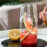 Bedside Glass Water Carafe with Cup - view 2