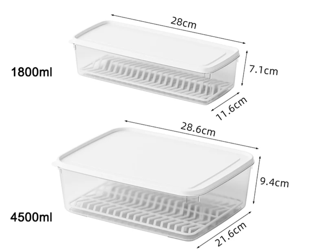 EasyDrain Storage Container| BPA Free Plastic
