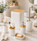5-Piece Ribbed Bathroom Accessories Set with Bamboo - view 3