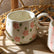 Red & Pink Butterfly Ceramic Mug - view 4