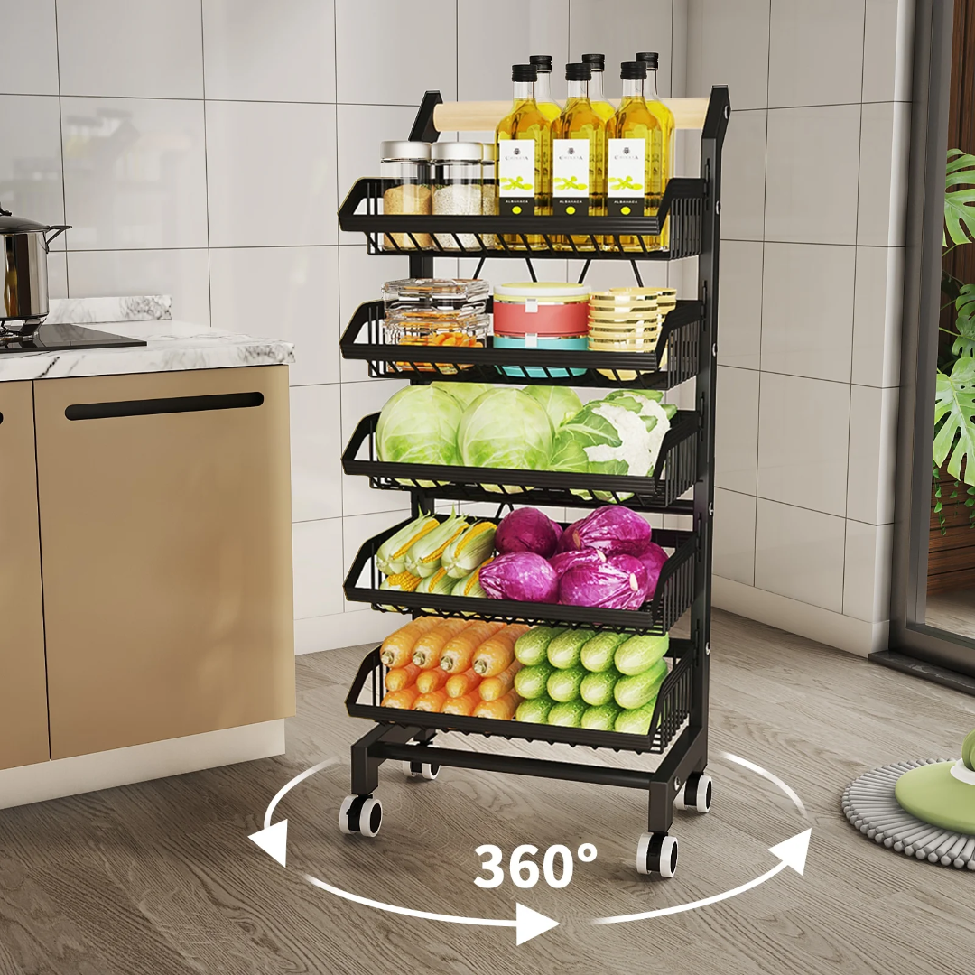 5 Tiers Iron Basket