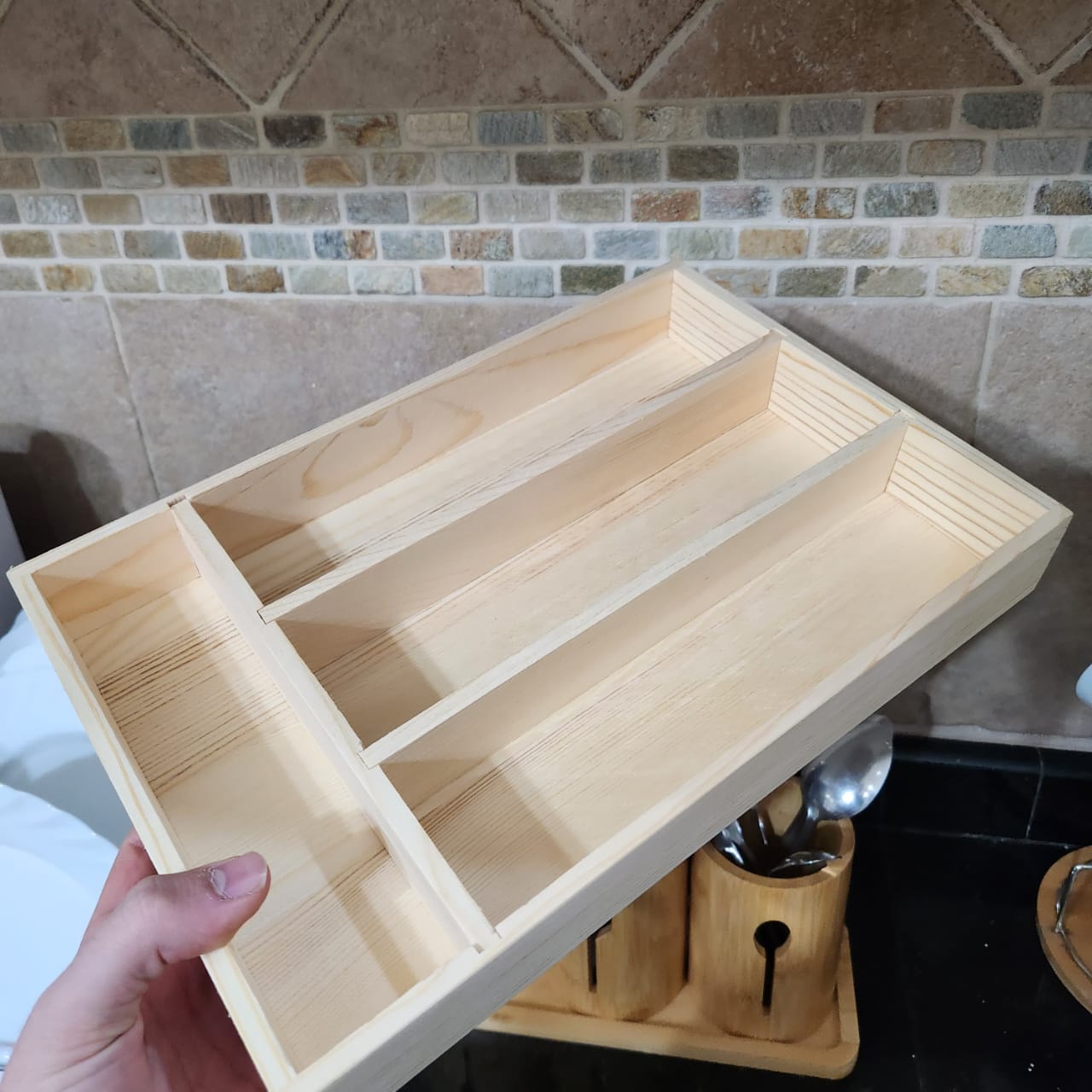 Bamboo Drawer Organizer