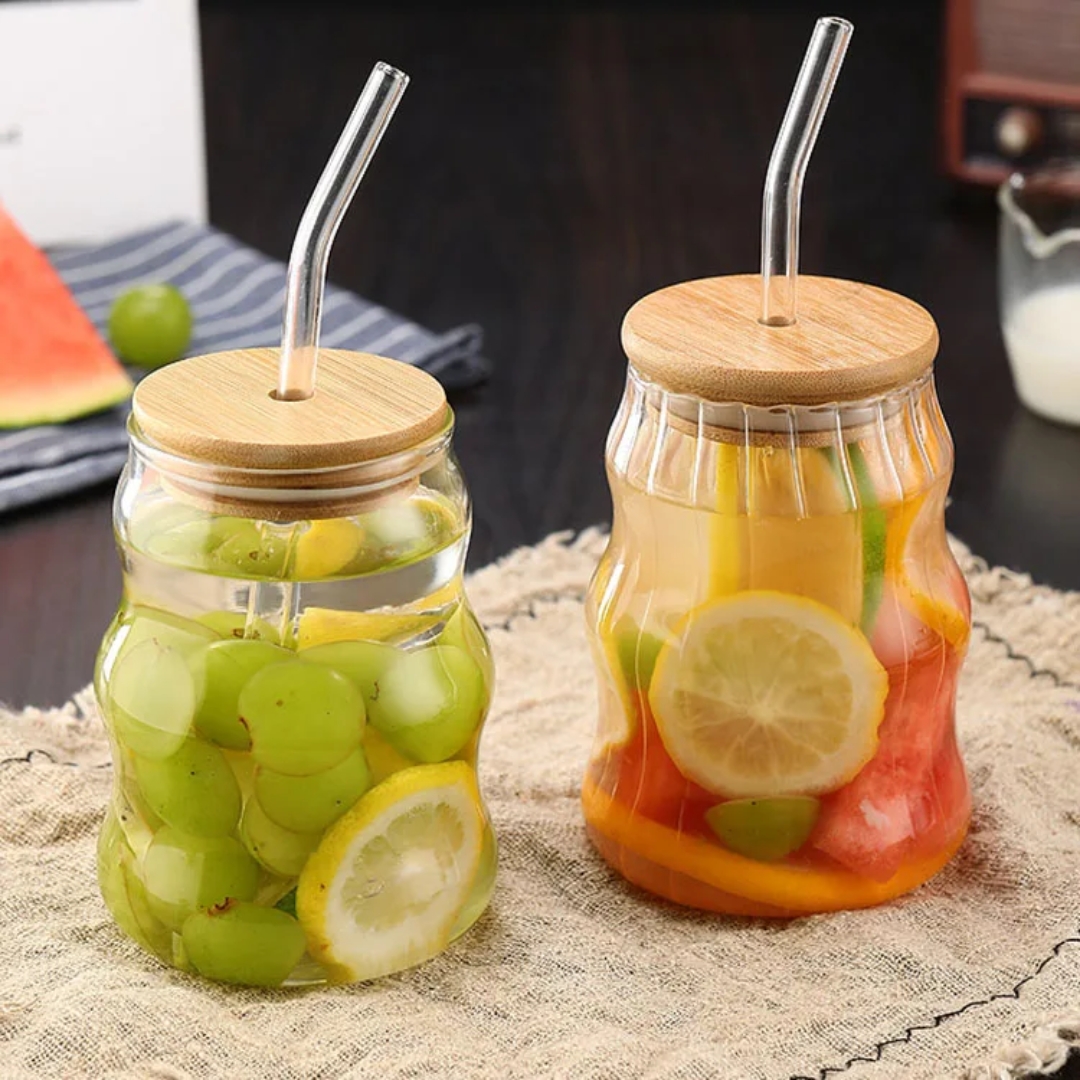 450ml Smoothie Cup | Clear/Ribbed