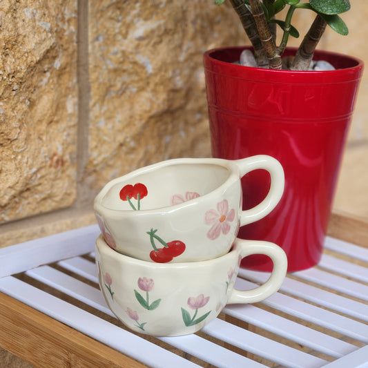 Floral Charm Ceramic Mug
