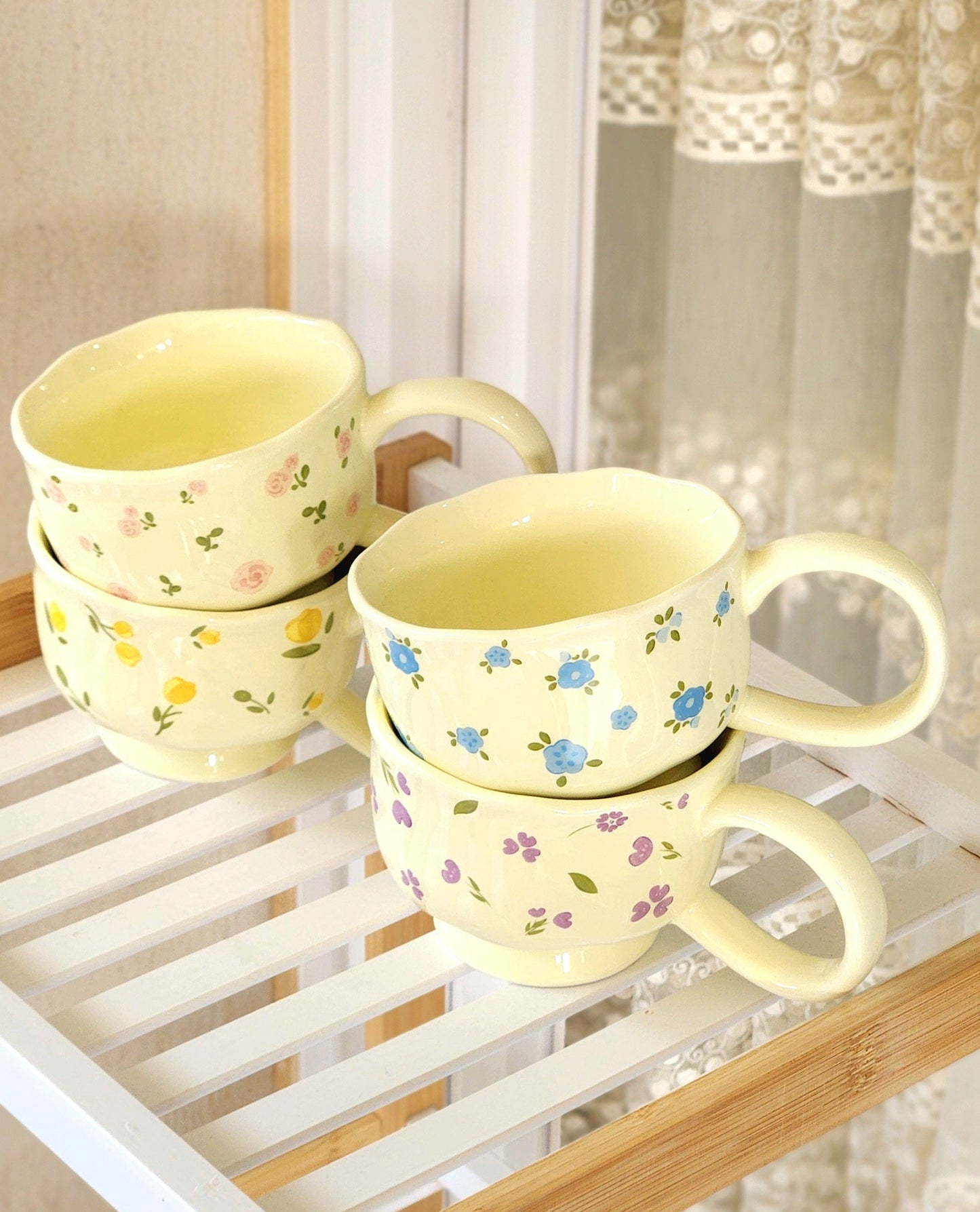 Floral Garden Ceramic Mug – 500ml