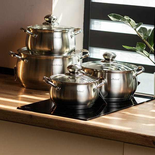 Haus Roland| 4pcs Stainless Steel Cookware Set
