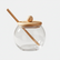 Glass Sugar Jar with Bamboo Lid & Spoon
