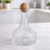 Glass Water Jug with Bamboo Ball Lid, 1.5L - view 2