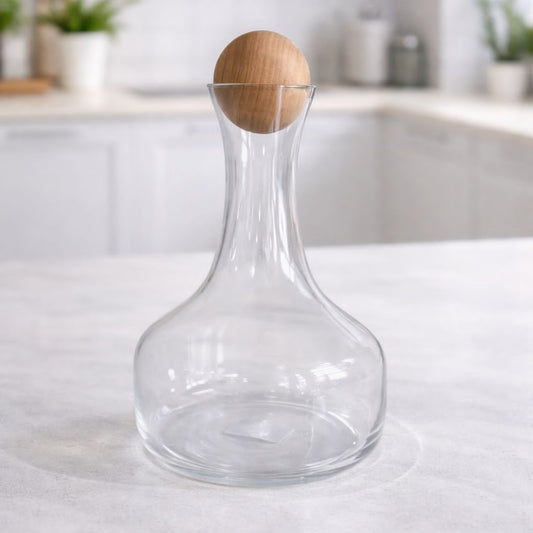 1500ml Glass Jug with Bamboo Ball Lid