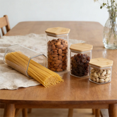 Hexagonal Airtight Glass Jars with Bamboo Lids - view 4