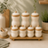 Porcelain Canisters with Bamboo Lids & Rack - view 2