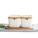 Porcelain Canister Set with Bamboo Tray - view 7