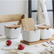 Porcelain Canister Set with Bamboo Tray - view 5
