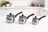 Stainless Steel Arabic Coffee Pot (Rakweh), Set of 3 - view 2