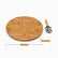 Bamboo pizza board dimensions 32.5 cm diameter and 1.5 cm thick