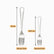 Mirror finish stainless steel fork lengths: dinner fork 19 cm and dessert fork 14.5 cm