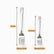 Stainless steel fork lengths: dinner fork 19 cm and dessert fork 14.5 cm