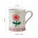 Spring floral ceramic mug dimensions 10cm high, 8.7cm wide, 350ml capacity