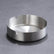 Brushed stainless steel ashtray on a dark grey surface