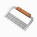 Stainless steel crinkle cut slicer with wavy blade and wooden handle