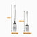Stainless steel fork lengths: dinner fork 19 cm and dessert fork 14.5 cm
