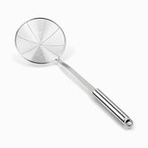 Stainless steel spider skimmer with spiral wire basket and round handle with hanging hole