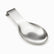 Silver brushed stainless steel spoon rest with hanging hook