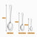 Mirror finish stainless steel spoon lengths: table spoon 20 cm, dessert spoon 14 cm and coffee spoon 9.5 cm