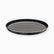 35 cm graphite aluminum pizza pan with nonstick coating, angled view