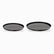 30 cm and 35 cm graphite Tramontina pizza pans side by side to compare sizes