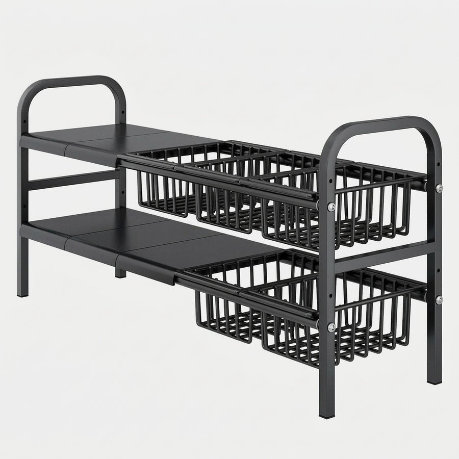 Under-Sink 3-Tier Multi-Purpose Kitchen Storage Rack